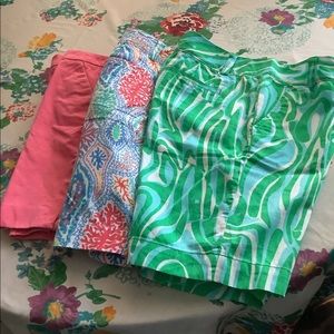 3 Lot Lilly Pulitzer Chipper Shorts